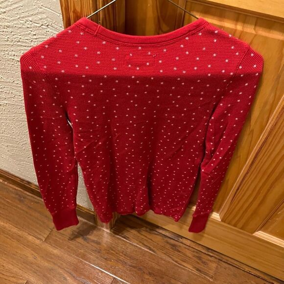 Vintage Aerie red waffle knit thermal size xs - Picture 5 of 5